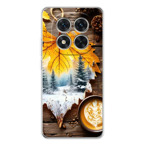 Чохол з принтом «Осінньо-зимова кава» для Xiaomi Redmi Note 14 Pro 5G