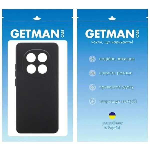 Чехол TPU GETMAN Liquid Silk Full Camera для Xiaomi Redmi Note 14 Pro+ 5G — Черный — фото 2