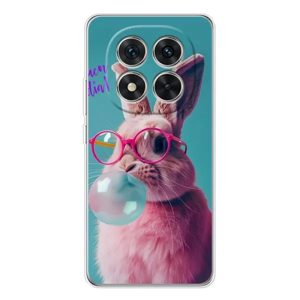 Чехол с принтом «Кролик в очках» для Xiaomi Redmi Note 14 Pro Plus