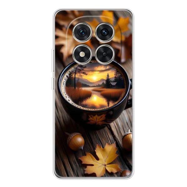 Чехол с принтом «Темный кофе» для Xiaomi Redmi Note 14 Pro Plus