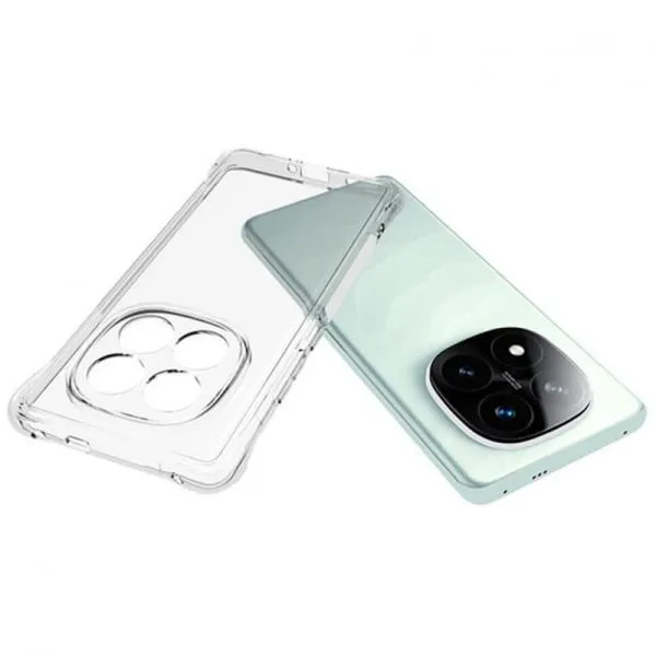 TPU чохол GETMAN Ease logo посилені кути Full Camera для Xiaomi Redmi Note 14 Pro 4G — Прозорий — фото 2