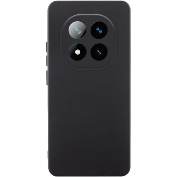 Чохол TPU GETMAN Liquid Silk Full Camera для Xiaomi Redmi Note 14 Pro 4G — Чорний