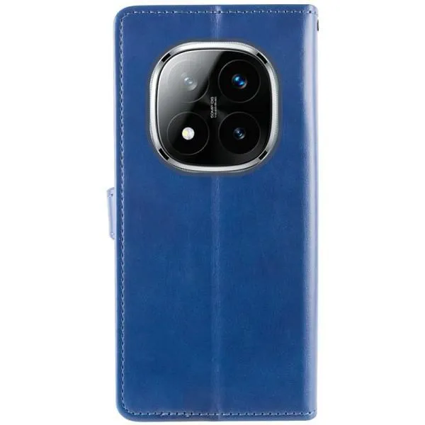 Шкіряний чохол-книжка GETMAN Gallant (PU) для Xiaomi Redmi Note 14 Pro 4G — Синій — фото 2