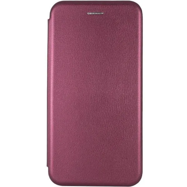 Шкіряний чохол-книжка Classy для Xiaomi Redmi Note 14 Pro 4G — Бордовий — фото 1