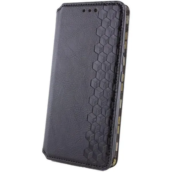 Шкіряний чохол-книжка GETMAN Cubic (PU) для Xiaomi Redmi Note 14 Pro 4G — Чорний — фото 2