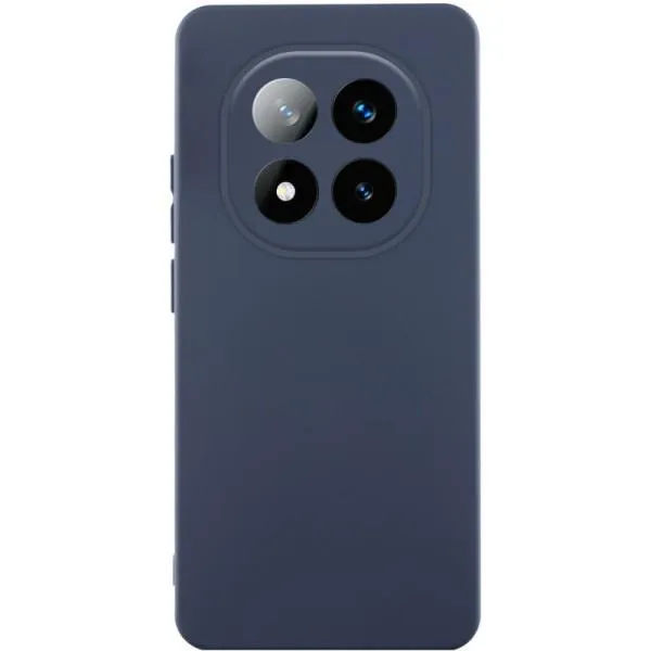 Чохол TPU GETMAN Liquid Silk Full Camera для Xiaomi Redmi Note 14 Pro 4G — Синій — фото 3