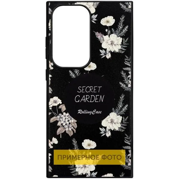 TPU+PC чохол Soft Secret Garden для Xiaomi Redmi Note 14 Pro 4G — Чорний