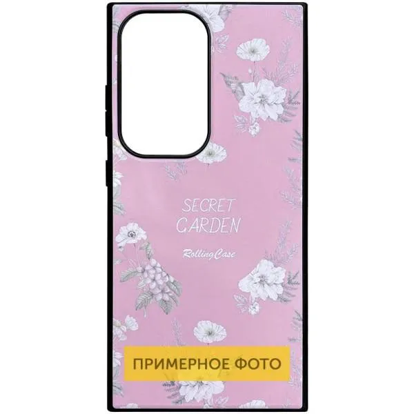 TPU+PC чохол Soft Secret Garden для Xiaomi Redmi Note 14 Pro 4G — Рожевий