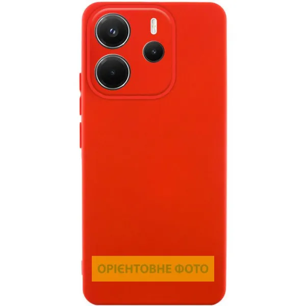Чехол Silicone Cover Ummi Lakshmi Full Camera (AA) для Xiaomi Redmi Note 14 Pro 4G/5G — Красный