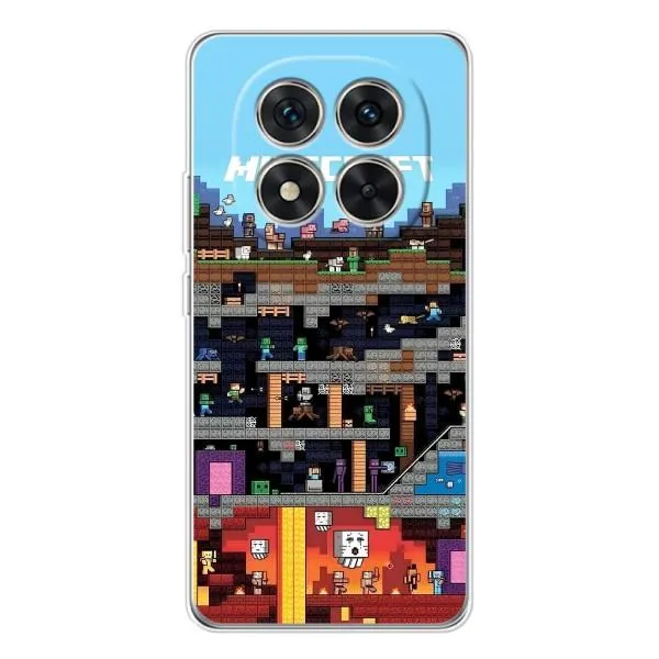 Чехол с принтом «фон Minecraft» для Xiaomi Redmi Note 14 Pro