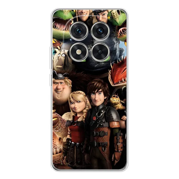Чехол с принтом «Персонажи дракона» для Xiaomi Redmi Note 14 Pro