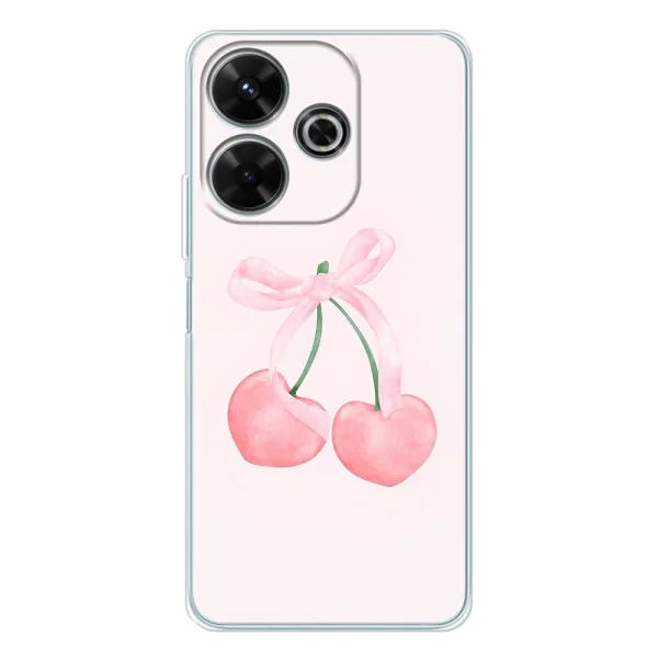 Чехол с принтом «Розовые вишни» для Xiaomi Redmi Note 14 SE 5G Чехол с принтом «Розовые вишни» для Xiaomi Redmi Note 14 SE 5G
