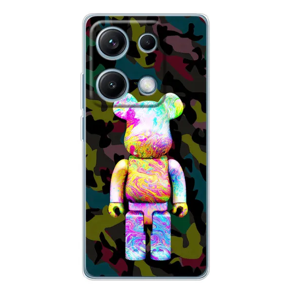 Чехол с принтом «Яркий Bearbrick» для Xiaomi Redmi Note 14S