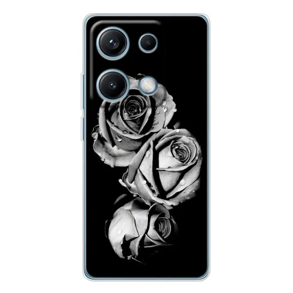 Чехол с принтом «Черная роза» для Xiaomi Redmi Note 14S