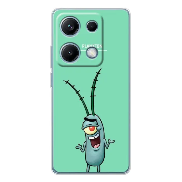 Чехол с принтом «Персонаж Планктон» для Xiaomi Redmi Note 14S
