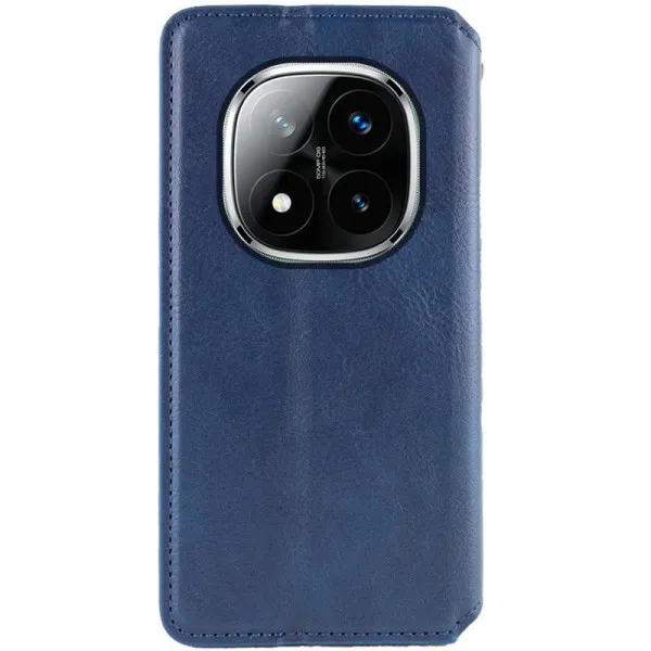Кожаный чехол-книжка GETMAN Cubic (PU) для Xiaomi Redmi Note 15 4G/5G (EU) — Синий — фото 2