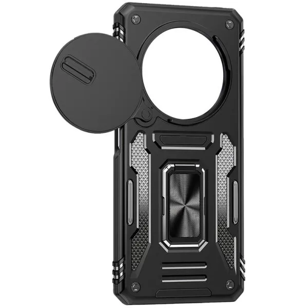 Ударопрочный чехол Camshield Army Ring для Xiaomi Redmi Note 15 (EU) / Poco M8 5G — Черный — фото 2
