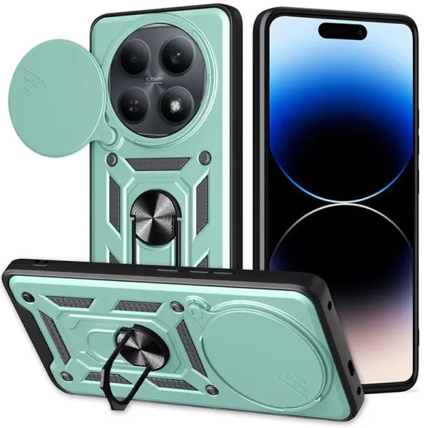 Чехол Ummi Camshield Serge Ring для Xiaomi Redmi Note 15 (EU) / Poco M8 5G — Зеленый — фото 2