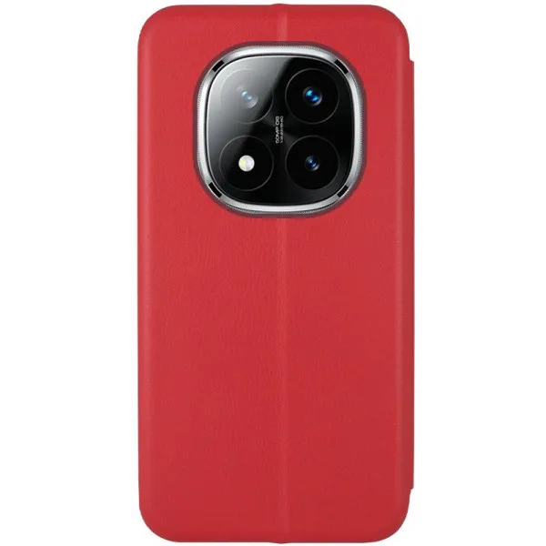 Кожаный чехол-книжка Classy для Xiaomi Redmi Note 15 4G/5G (EU) — Красный — фото 3 Кожаный чехол-книжка Classy для Xiaomi Redmi Note 15 4G/5G (EU) — Красный — фото 3