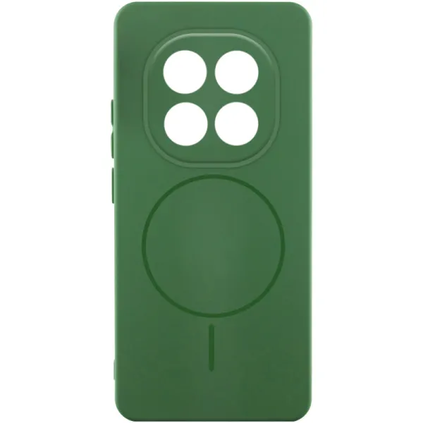 Чехол Silicone Cover Lakshmi Full Camera (AA) with Magnetic Fit для Xiaomi Redmi Note 15 4G/5G (EU) — Зеленый