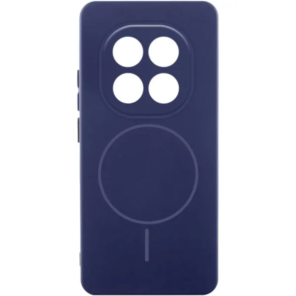Чехол Silicone Cover Lakshmi Full Camera (AA) with Magnetic Fit для Xiaomi Redmi Note 15 4G/5G (EU) — Темно-синий