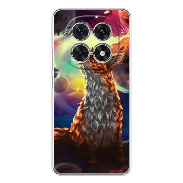 Чехол с принтом «Лисица в космосе» для Xiaomi Redmi Note 15 5G