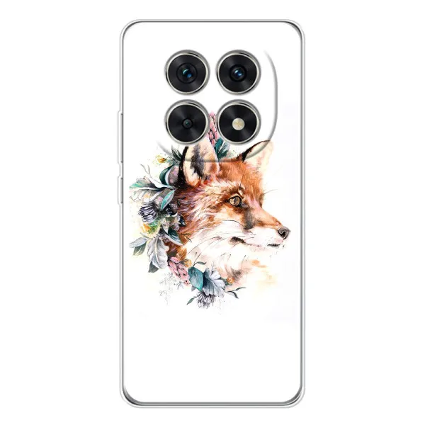 Чехол с принтом «Лисичка в цветочках» для Xiaomi Redmi Note 15 5G