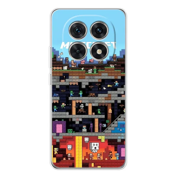 Чехол с принтом «фон Minecraft» для Xiaomi Redmi Note 15 5G
