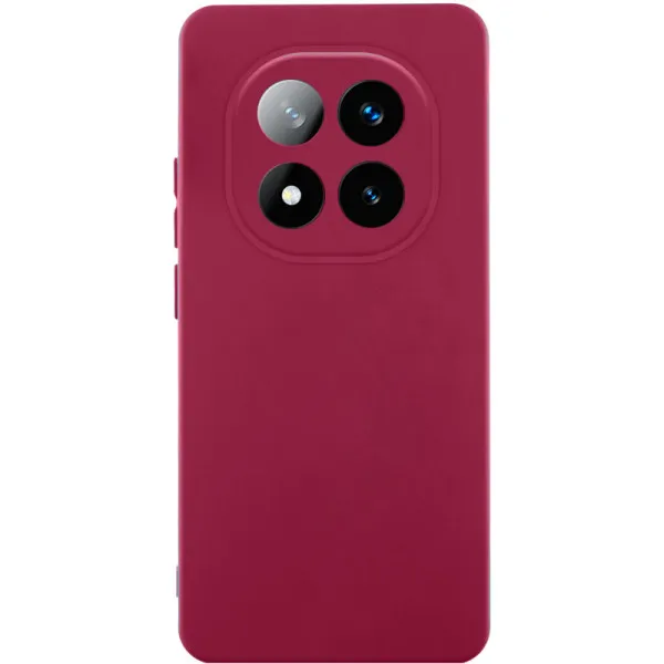 Чехол Silicone Cover Ummi Lakshmi Full Camera (AA) для Xiaomi Redmi Note 15 Pro 5G — Бордовый