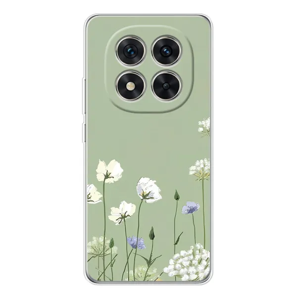 Чохол з принтом «Квіти на зеленому» для Xiaomi Redmi Note 15 Pro 5G