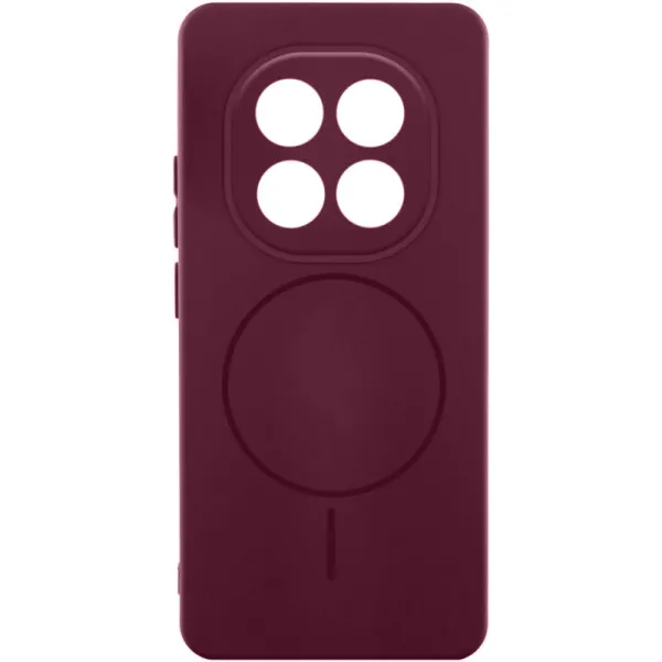 Чехол Silicone Cover Lakshmi Full Camera (AA) with Magnetic Fit для Xiaomi Redmi Note 15 Pro+ 5G — Бордовый