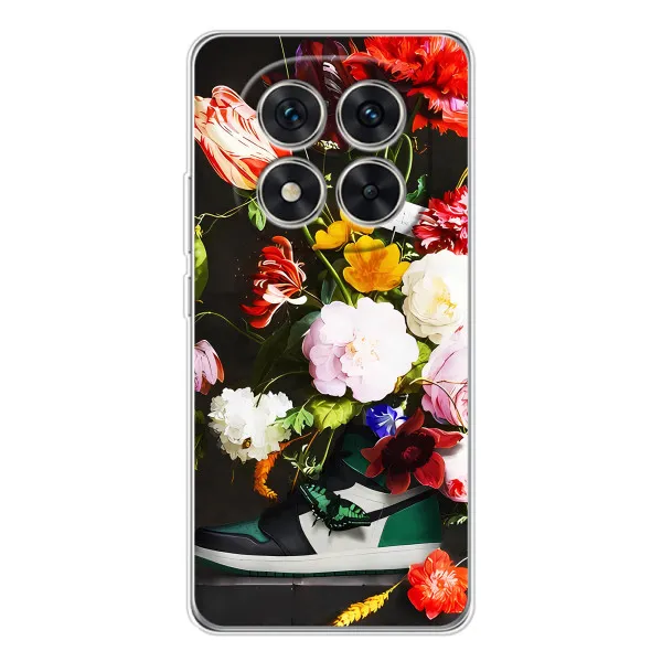 Чехол с принтом «Nike цветы» для Xiaomi Redmi Note 15 Pro Plus