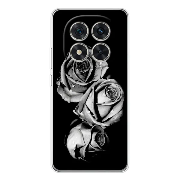 Чехол с принтом «Черная роза» для Xiaomi Redmi Note 15 Pro Plus