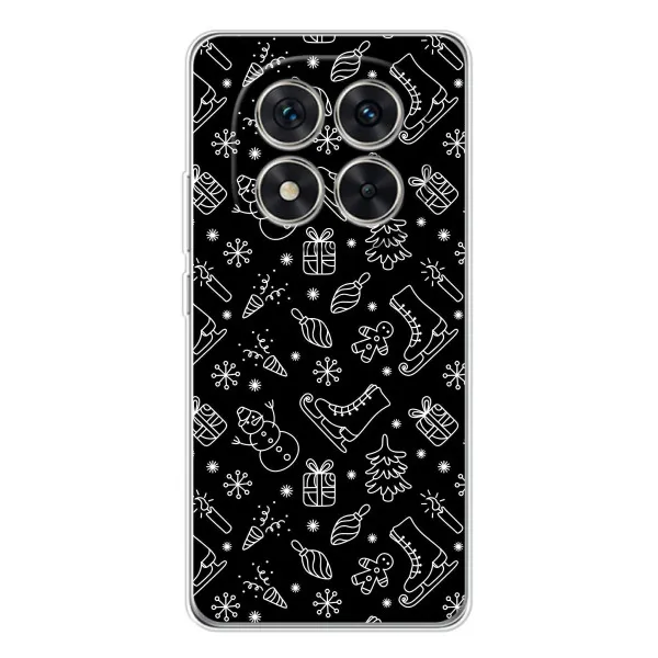 Чехол с принтом «Новогодний фон» для Xiaomi Redmi Note 15 Pro Plus