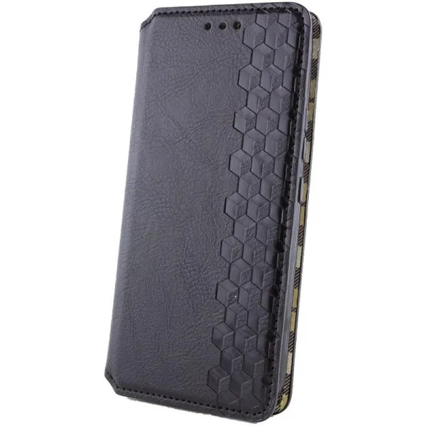 Кожаный чехол-книжка GETMAN Cubic (PU) для Xiaomi Redmi Note 15 Pro 4G — Черный — фото 2