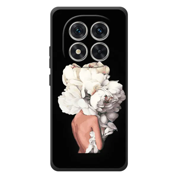 Чехол с принтом «Белые цветы» для Xiaomi Redmi Note 15 Pro