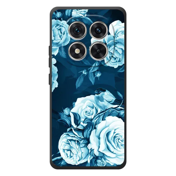 Чехол с принтом «Голубые Бутоны» для Xiaomi Redmi Note 15 Pro