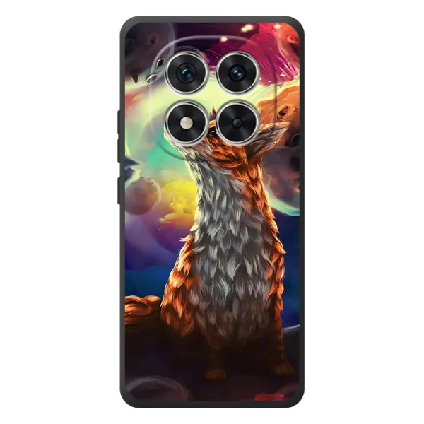 Чехол с принтом «Лисица в космосе» для Xiaomi Redmi Note 15 Pro