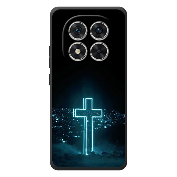 Чехол с принтом «Крест и город» для Xiaomi Redmi Note 15 Pro