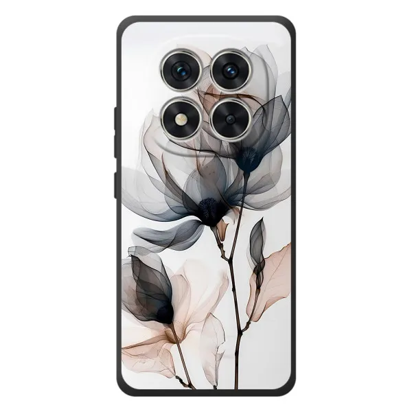 Чехол с принтом «Цветы на белом» для Xiaomi Redmi Note 15 Pro