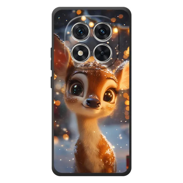 Чехол с принтом «Олененок среди гирлянд» для Xiaomi Redmi Note 15 Pro Чехол с принтом «Олененок среди гирлянд» для Xiaomi Redmi Note 15 Pro