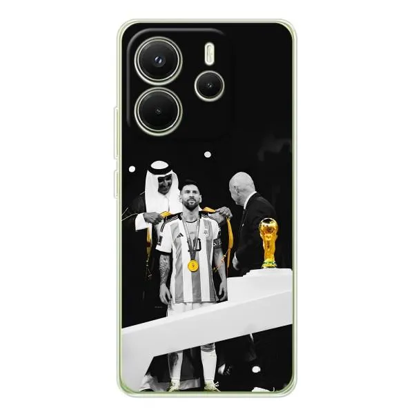 Чохол з принтом «Мессі коронований» для Xiaomi Redmi Note 15 Чохол з принтом «Мессі коронований» для Xiaomi Redmi Note 15