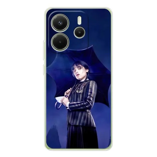 Чехол с принтом «Уэнздей с зонтом» для Xiaomi Redmi Note 15