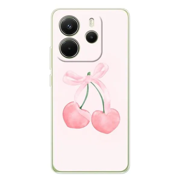 Чохол з принтом «Рожеві вишні» для Xiaomi Redmi Note 15 Чохол з принтом «Рожеві вишні» для Xiaomi Redmi Note 15