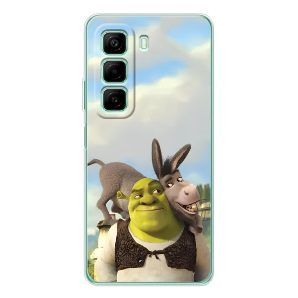 Чехол с принтом «Шрек и Осел» для Xiaomi Redmi Note 15R Чехол с принтом «Шрек и Осел» для Xiaomi Redmi Note 15R