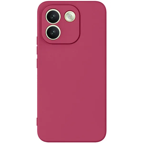 Чохол TPU GETMAN Liquid Silk Full Camera для Xiaomi Redmi Note 17 Pro Max — Бордовий