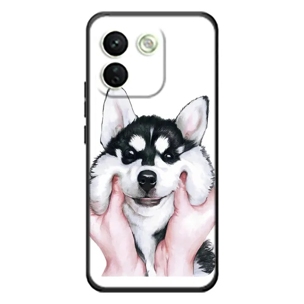 Чехол с принтом «Довольный Хаски» для Xiaomi Redmi Note 17 Pro Max