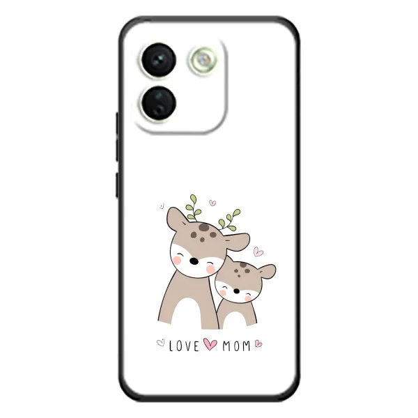 Чехол с принтом «Оленята мама и малыш» для Xiaomi Redmi Note 17 Pro Max