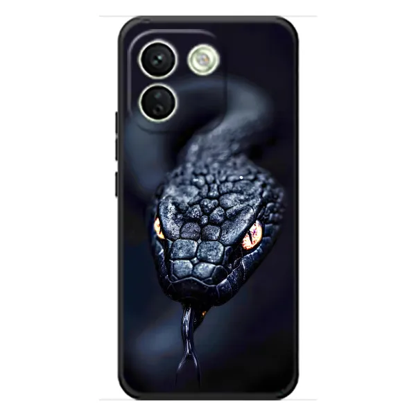 Чохол з принтом «Чорна змія» для Xiaomi Redmi Note 17 Pro Max Чохол з принтом «Чорна змія» для Xiaomi Redmi Note 17 Pro Max