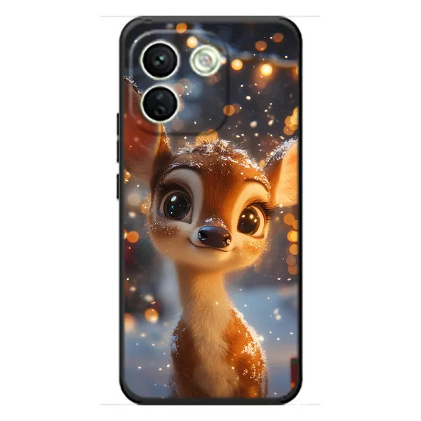 Чохол з принтом «Оленятко серед гірлянд» для Xiaomi Redmi Note 17 Pro Max